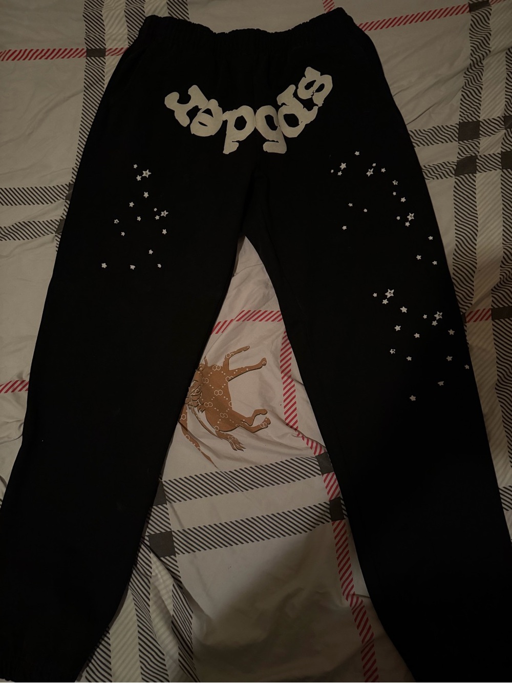Sp5der black/white Sweatpants
